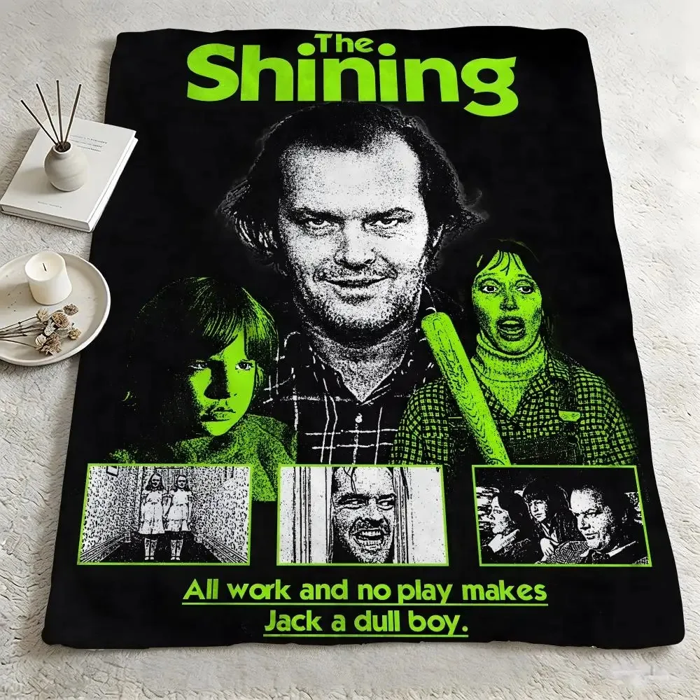 movie T-The Shining-g Throw Warm Soft Flannel Blanket, Multi-use for Sofa Bed Camping Travel Nap