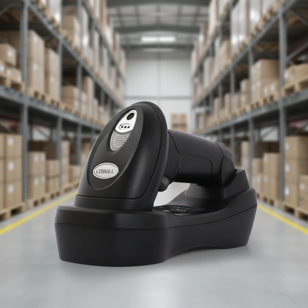 LONVILL Wall-mounted USB CMOS Barcode Scanner High-Resolution Scanning for Logistics