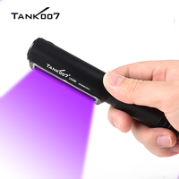 TANK007 UV365 2-in-1 Purple White Light Lamp for Clothing Food Inspection Disinfection Light is lightweight and waterproof UV300