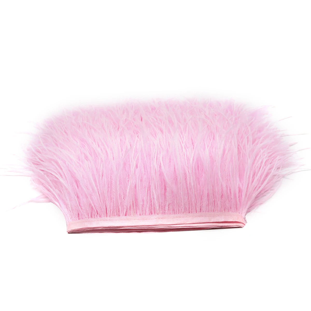 

Auxiliary Material 2M Feathered Fringe Dress Decor Satin Ribbon Ostrich Trim Craft Hats Floral Arrangement Party