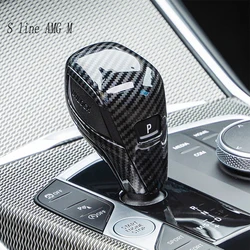 Carbon Fiber Gear Shift Knob Cover Trim For BMW G20 G21 X3 G01 X4 G02 2022 G29 G22 G23 G26 F40 F44 G42 Interior Car Accessories