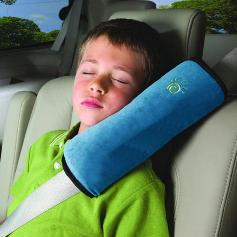 Car Child Safety Shoulder Guard Universal Seat Belt Seat Sleep Position Anti-Strangle Neck Comfortable Support Pillow Protector