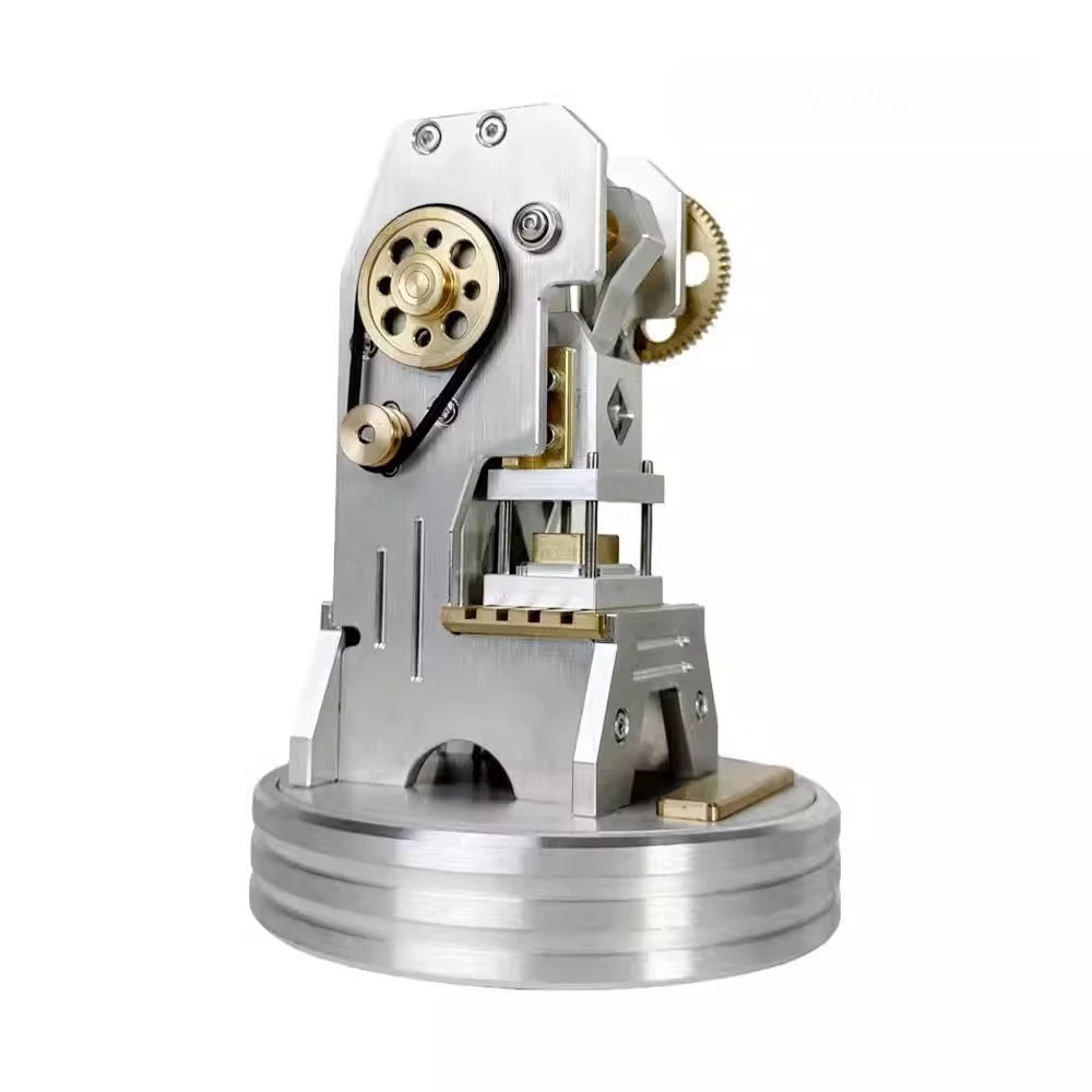 Miniature Stamping Press Model Desktop Movable CNC Precision Model Two Adjustable Speeds Creative Model Ornament Toy