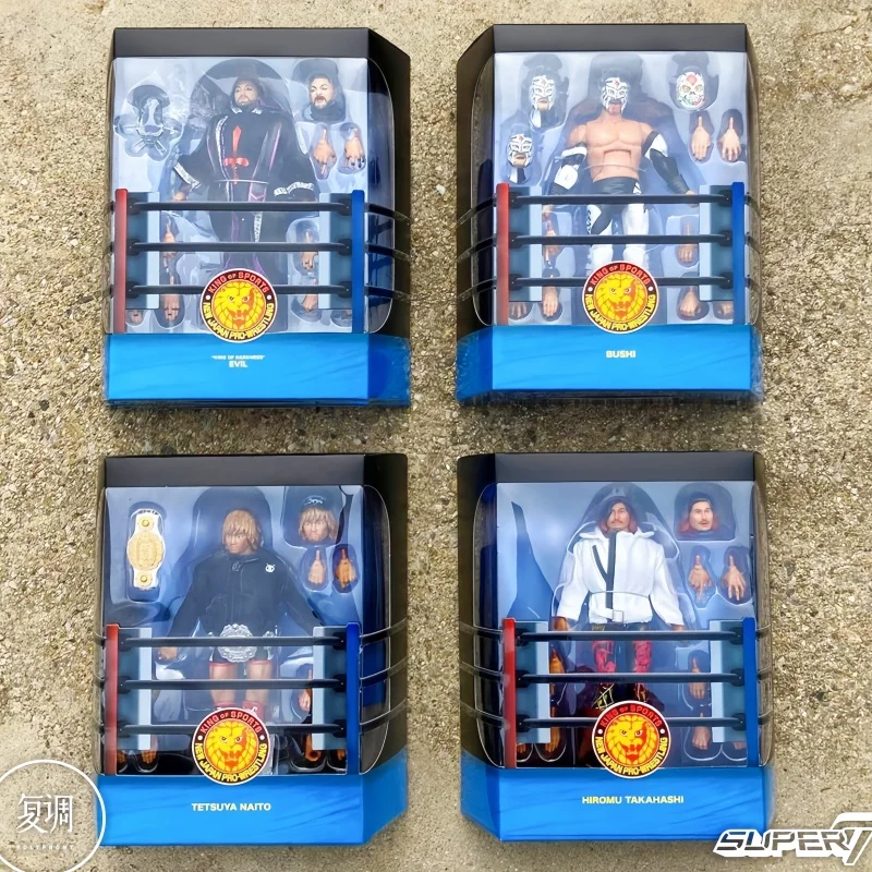 Оригинальная коробка, новинка, в наличии: Super7 Японская профессиональная рестлинг-серия 2 NJPW, 7-дюймовая фигурка Bushi Evil Hiromu Takahashi, подарки на день рождения