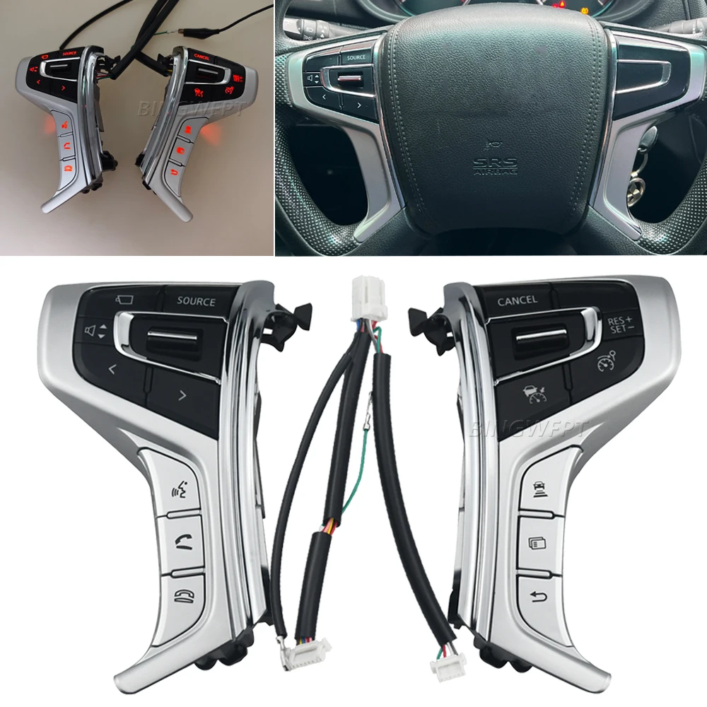 

Переключатель круиз-контроля для Mitsubishi Delica L200 2016-2022 для Mitsubishi PAJERO SPORT 2015-2022, кнопка на руле