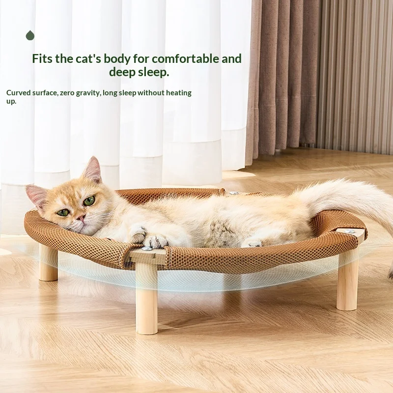 Cama-rascador para gatos: hamaca refrescante y zona de juego - imagen 4