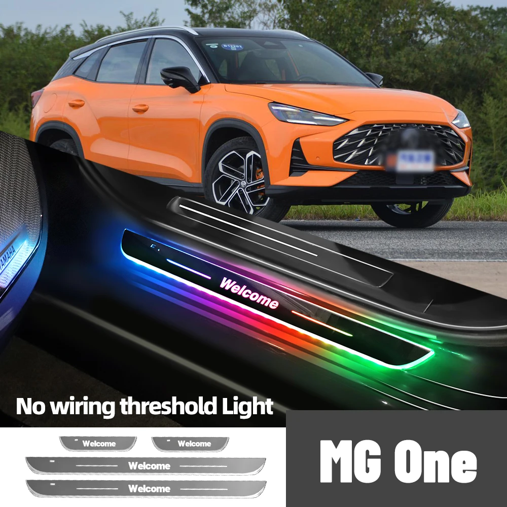 

For MG One 2021-2023 2022 Car Door Sill Light Customized Logo LED Welcome Threshold Pedal Lamp Accessories