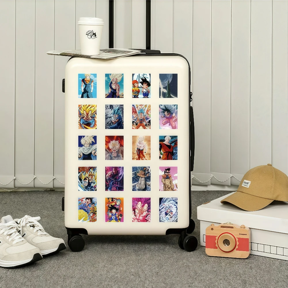 مجموعة ملصقات Dragon Ball Z Goku Super Saiyan المقاومة للماء للهاتف المحمول وأجهزة حقيبة الأمتعة هدية أنيمي رائعة قابلة للجمع