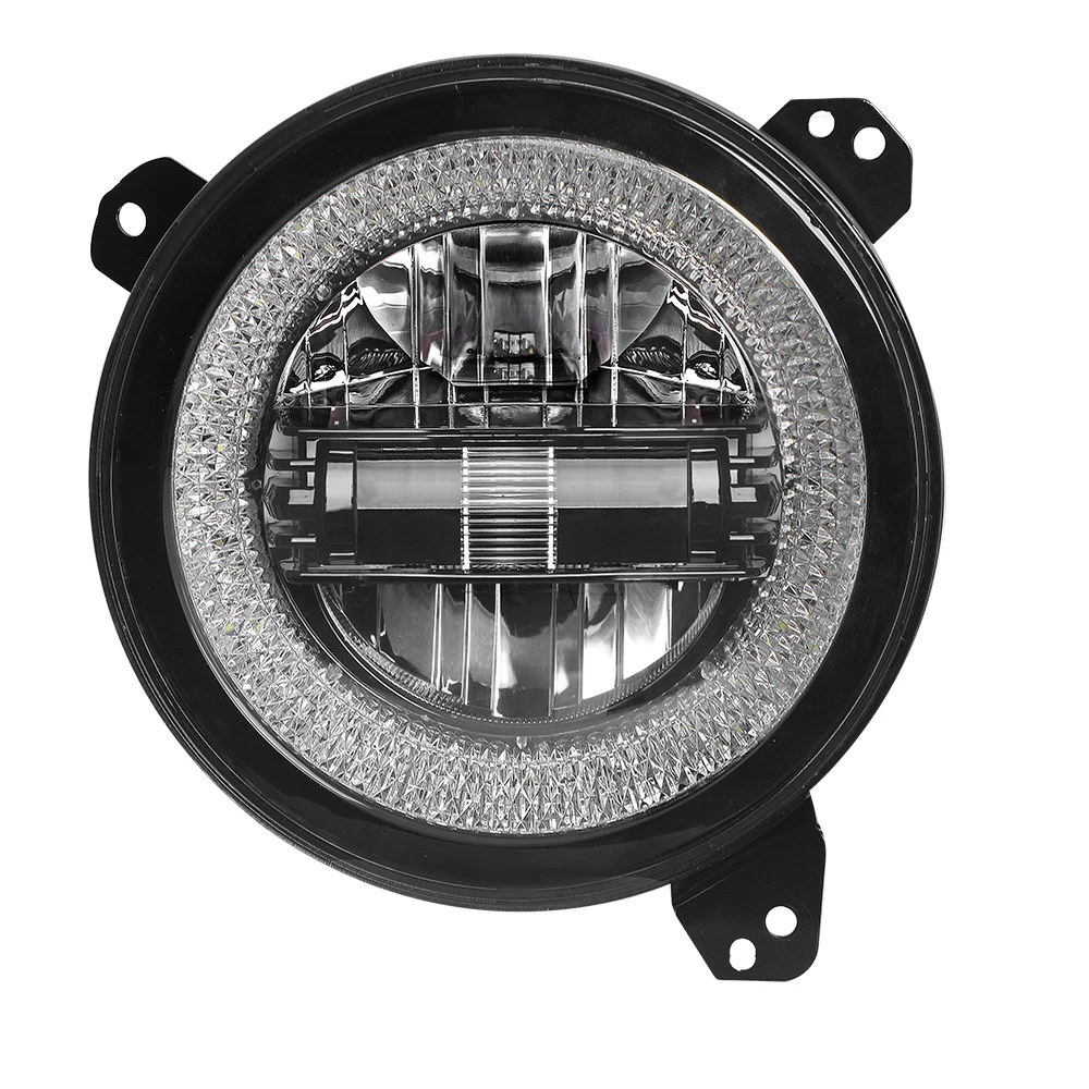 

Dot Approved E9 Angel Eye Drl Turning Light Rgb Round Headlight 60W 9inch Led Headlight for Jeep Wrangler Jl 2018 2019+