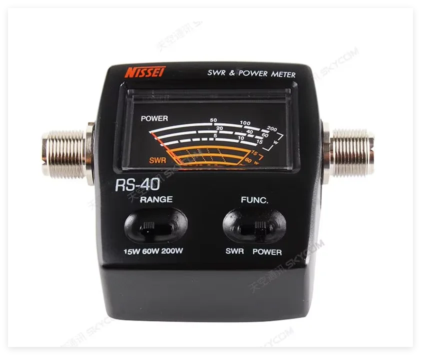 Original NISSEI RS-40 SWR Watt Meter 125-525MHz UHF/VHF M Type Connector RS40 Digital Power Counter for Radio Walkie Talkie