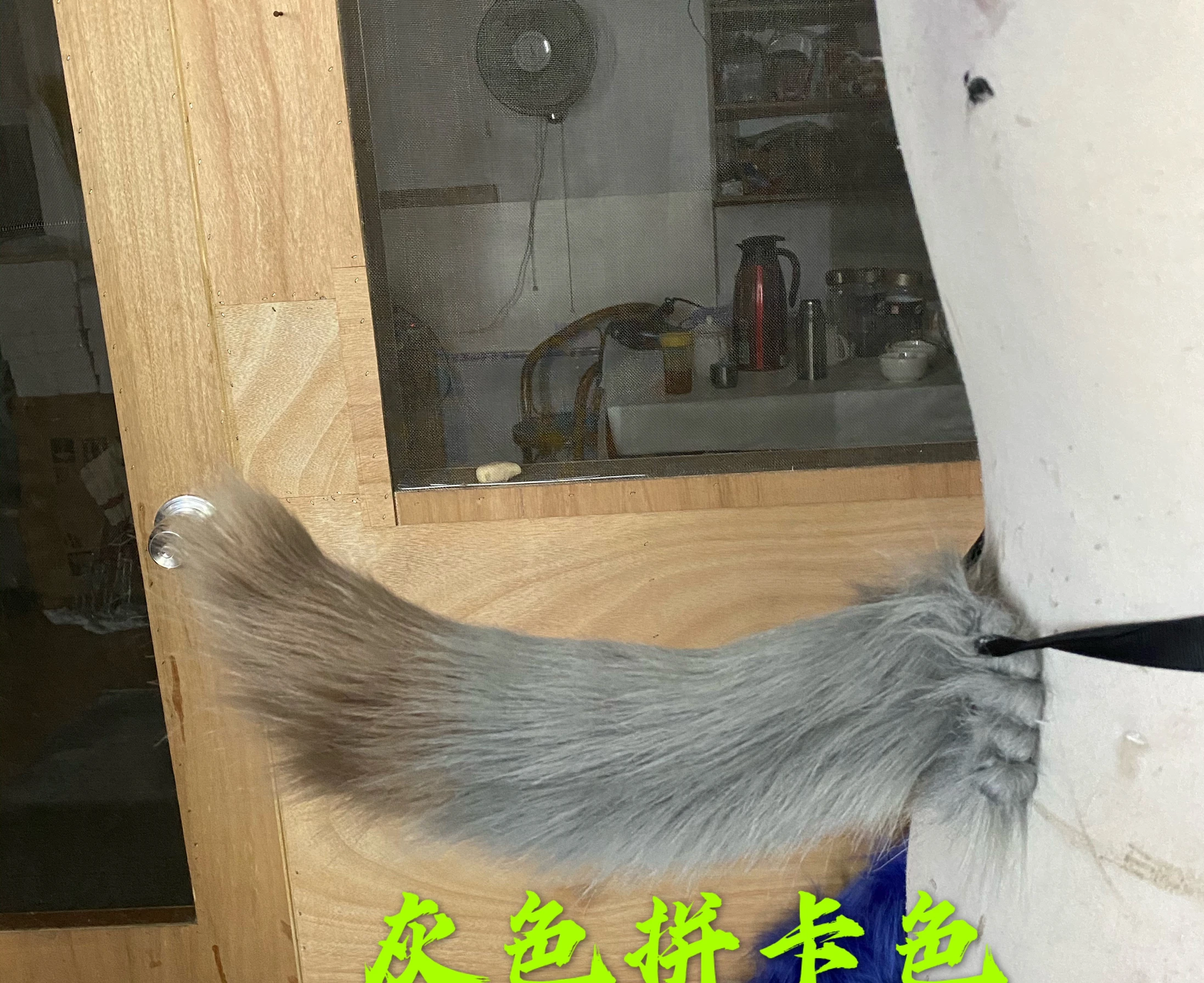 Anime Twisted-Wonderland‌ Ruggie Bucchi African hyena Dog Wolf Tail Ears CosPlay Props for Halloween Fancy Party Accessories