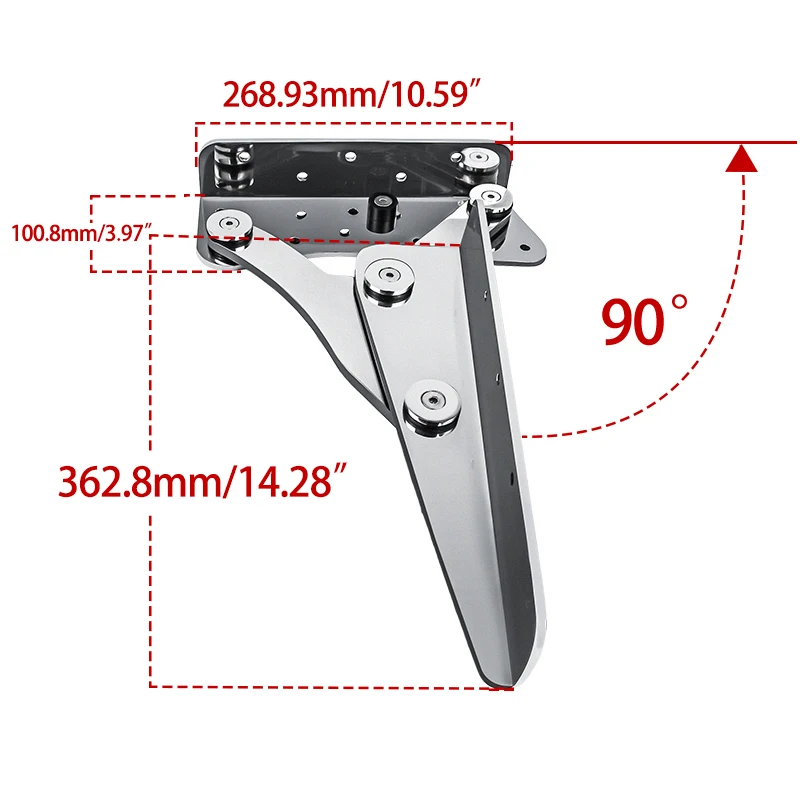 Factory Wholesale 316 Stainless Steel Folding Boat Seat Bracket Stainless Steel Yacht Marine Chair Base Hinge