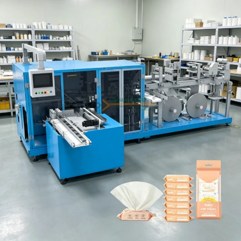 Automatic Cleaning Wipes Making Machine Multi-Function Packaging Machines for Baby Wet Wipes Tissue Strapping Machine