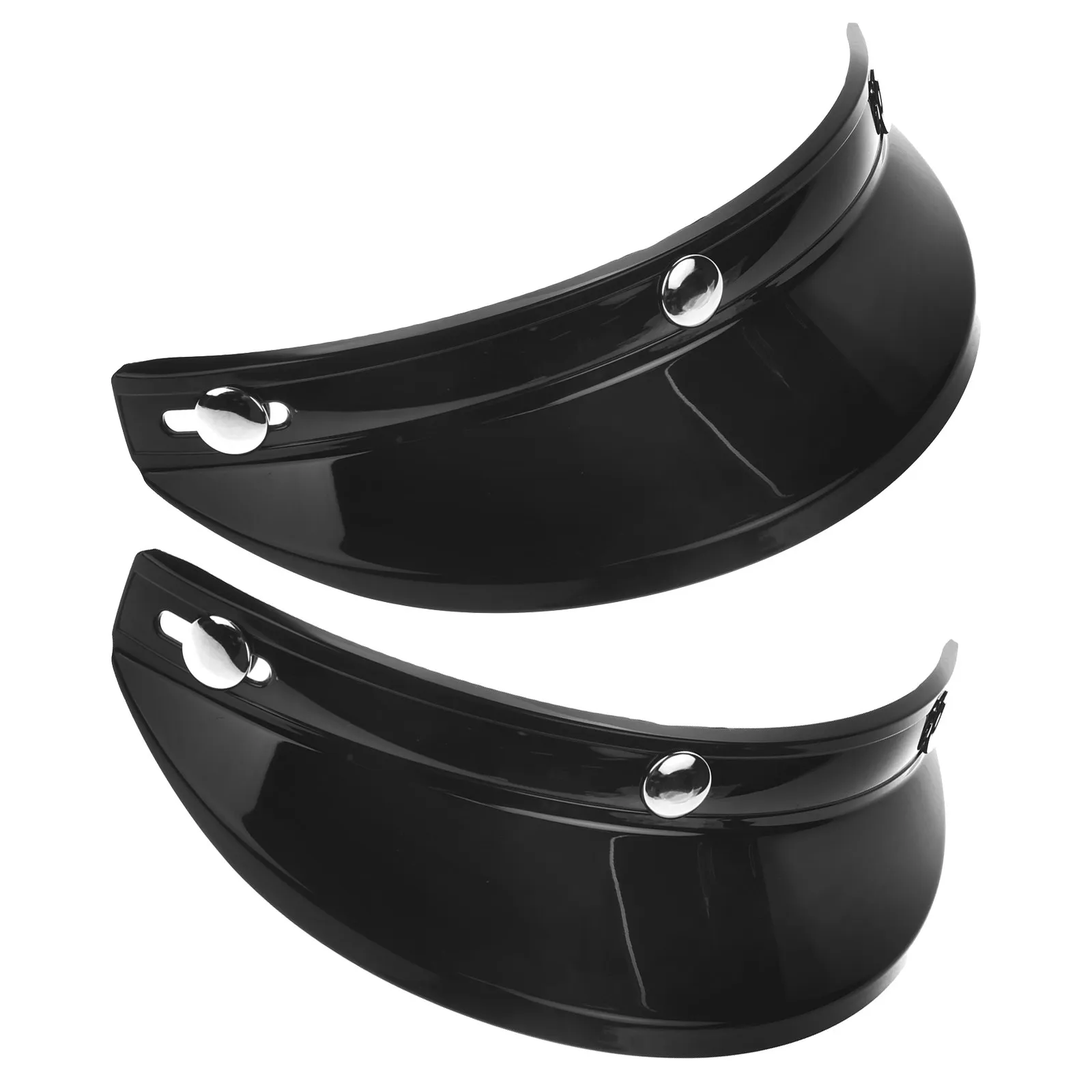 

2Pcs Motorcycle Peak Visor Black Replacement Decorative Outdoor Sun Visor Shade Shield for Motorbike Riding