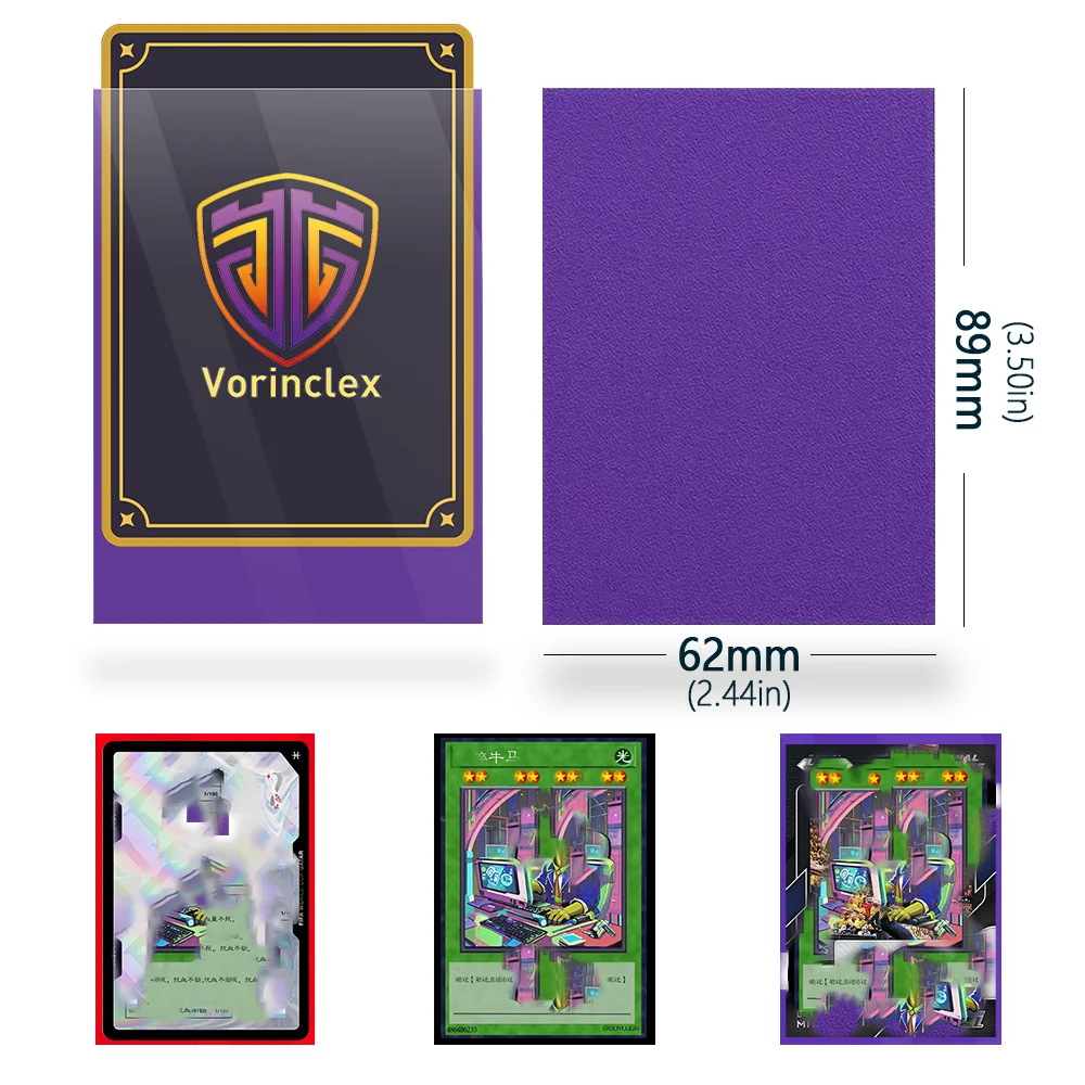 100 SZT./Zestaw 62x89mm Wielokolorowe Matowe Koszulki na Karty Top Loading Japoński Rozmiar Ochraniacze na Karty do Gry YGO Najlepsze Prezenty