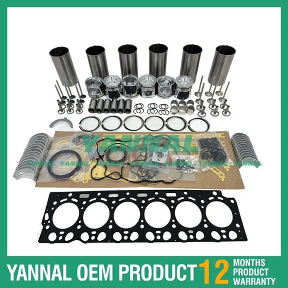 

New D6E Overhaul Rebuild Kit With Gasket Set Bearing-Valve Train For Volvo