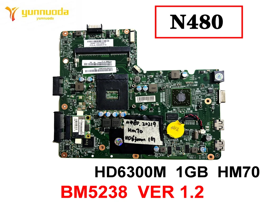 Original For  Lenovo N480 Laptop  motherboard HD6300M  1GB  HM70  BM5238  VER 1.2 tested good free shipping