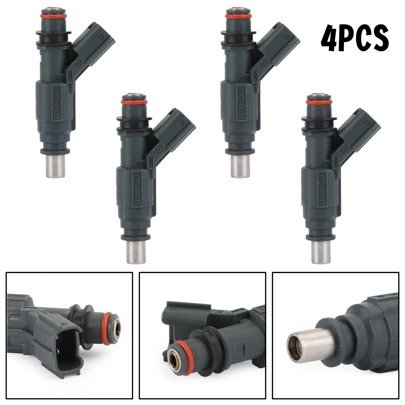 

4Pcs 23250-0D030 23209-0D030 0280156019 Fuel Injectors Fits For TOYOTA ASIA Corolla/Altis 07~10 SED/WG 00~04 3.0L 3ZZ