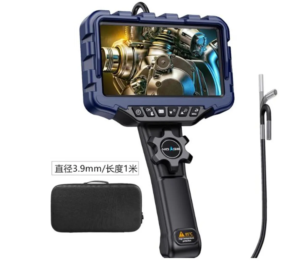 7Inch Screen 3.9mm Two Way Articulate 360 Degree Steering Endoscope CMOS Borescope Inspection Digital Microscope Camera Otoscope