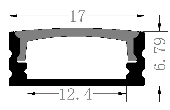 high quality profile light Anodized Recessed LED Aluminum Profile for LED Strip Light