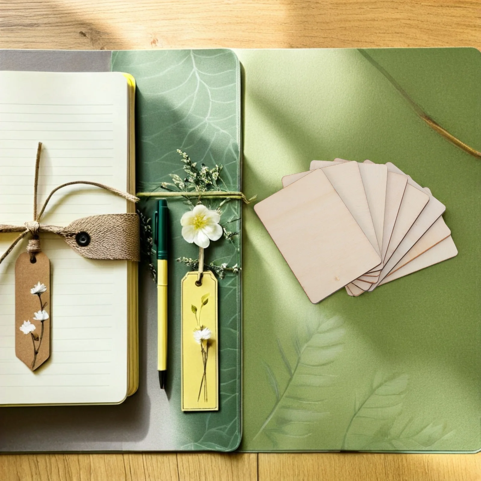 

100Pcs Blank Wood Pieces for DIY Projects 3x2 Inch Unfinished Wood Rectangular Smooth Paintable Craft Tiles for Carving