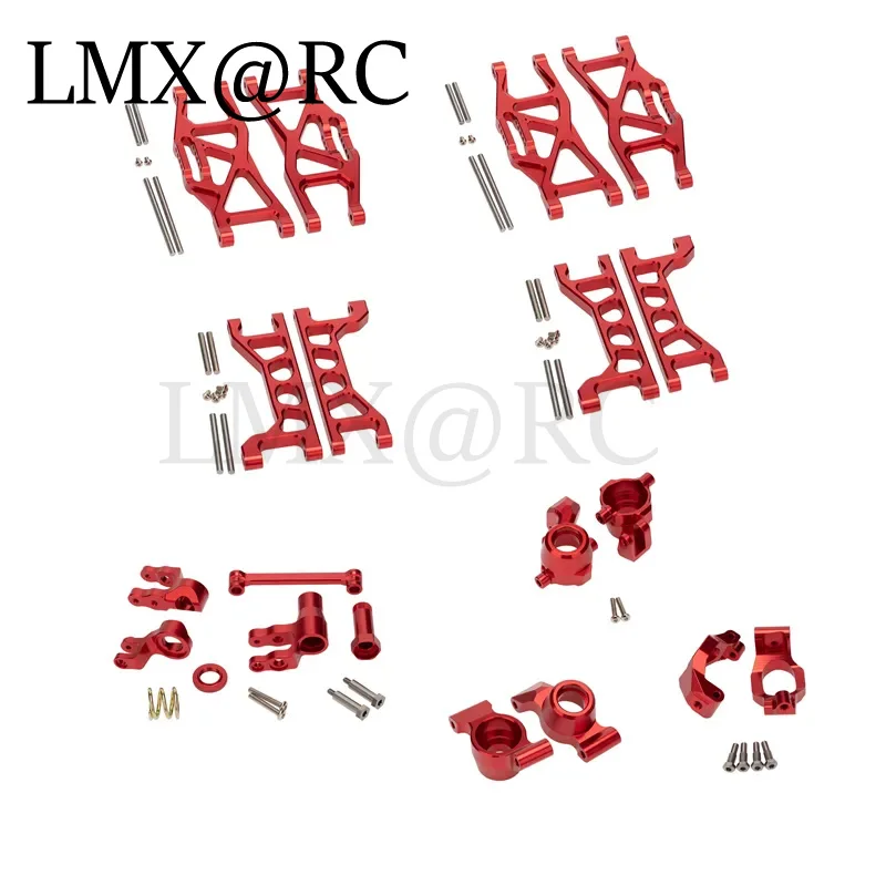 Traxxas 휠리 바 메탈 업그레이드 부품, 스윙 암 스티어링 그룹 범퍼 섀시 아머 C 베이스, RC 자동차 1:10 Maxx용, 1/10 MAXX