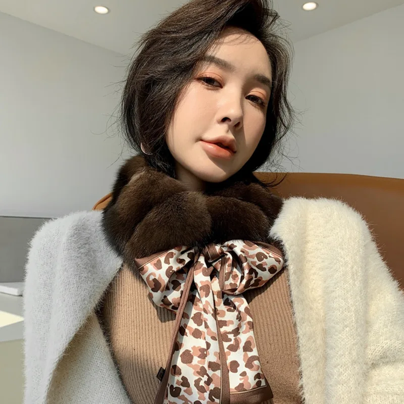 

Real Purple Sable Scarf Natural Mink Fur Scarf Women Winter Sable Fur Scarf Neck Warmer Fur Scarf Luxury Knitted Mink Fur Scarf