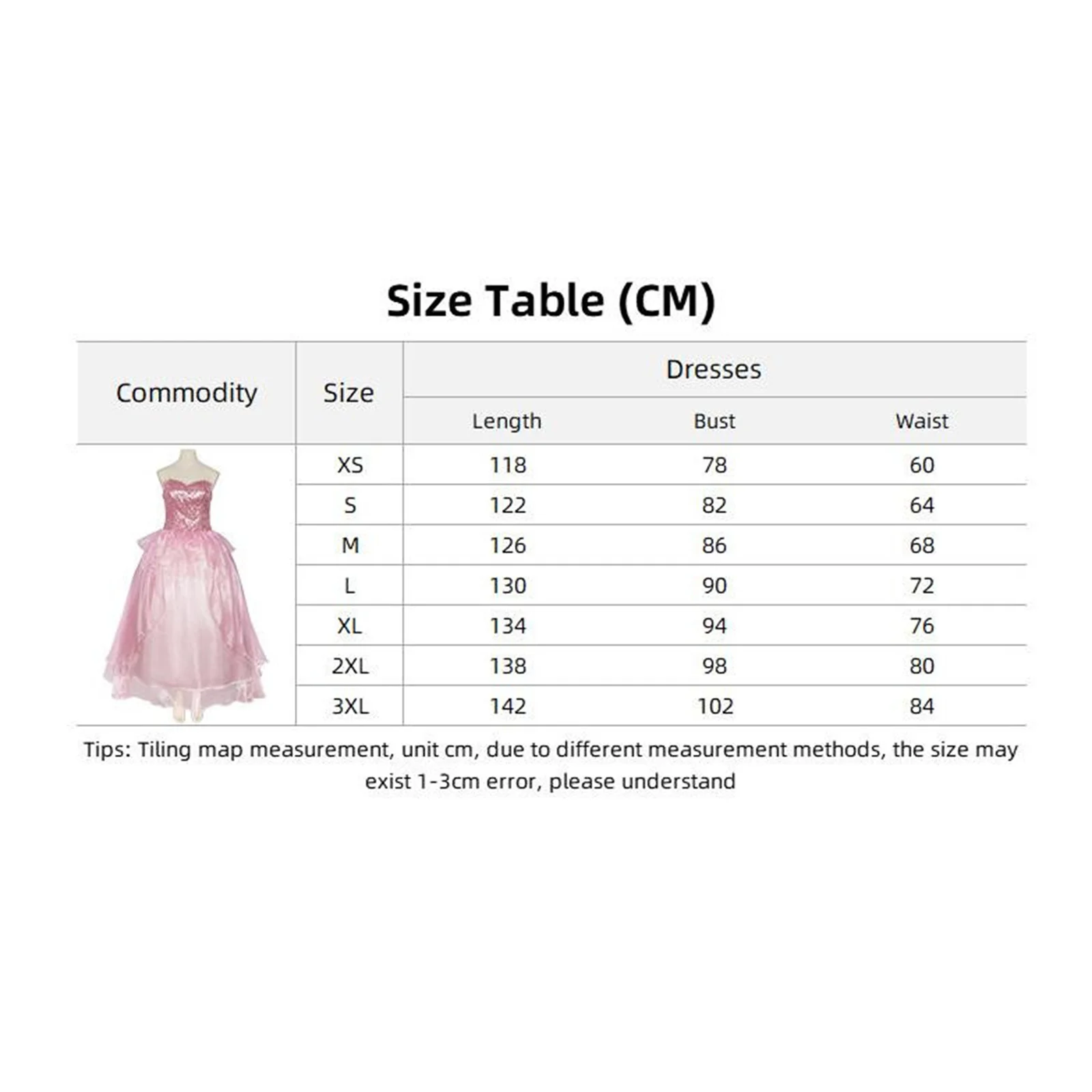 Glinda Cosplay Costume omen Pink Dress Roleplay Dresses Fantasy Outfit Halloween Christmas Suit Party