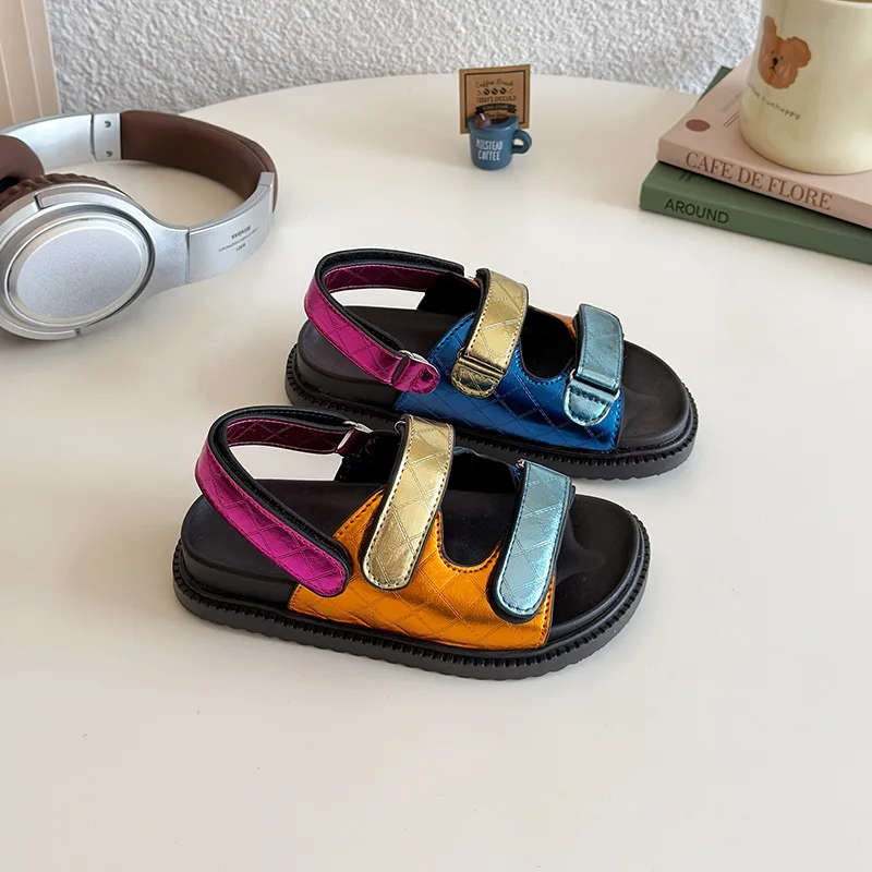 

Kids Summer Shoes for Girls Sandals Outdoor Beach Shoes Casual Barefoot Soft Sole Anti-slip Toddler Baby Sandals