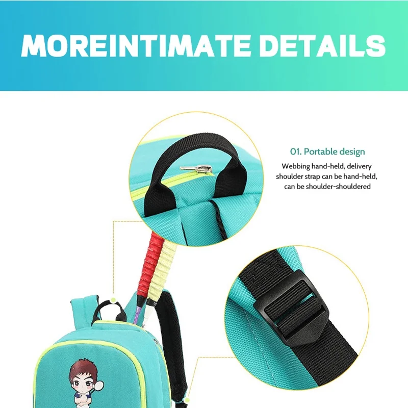 YWYAT Children Bag Tennis Racket Backpack Badminton Backpack Kids Large Capacity Racket Storage Bags Boys Girls Kids Backpack