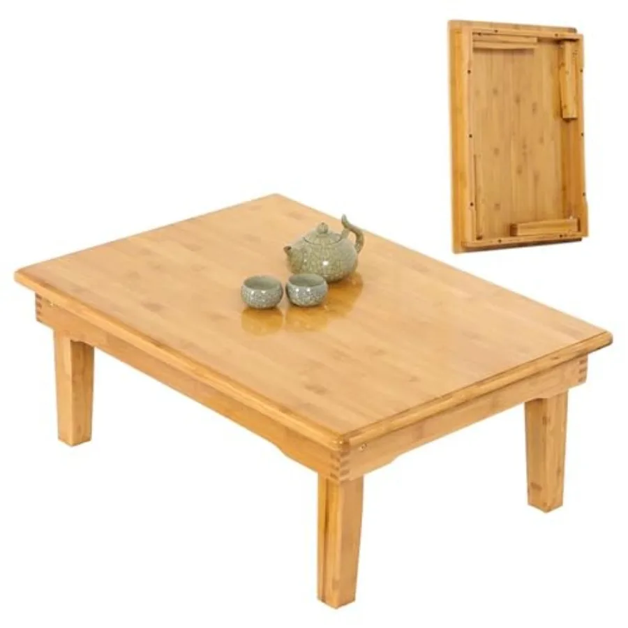 

Foldable Bamboo Table, Japanese-Style Household Square Low, Computer Table, Tea Table, Coffee Table, Low Dining Table