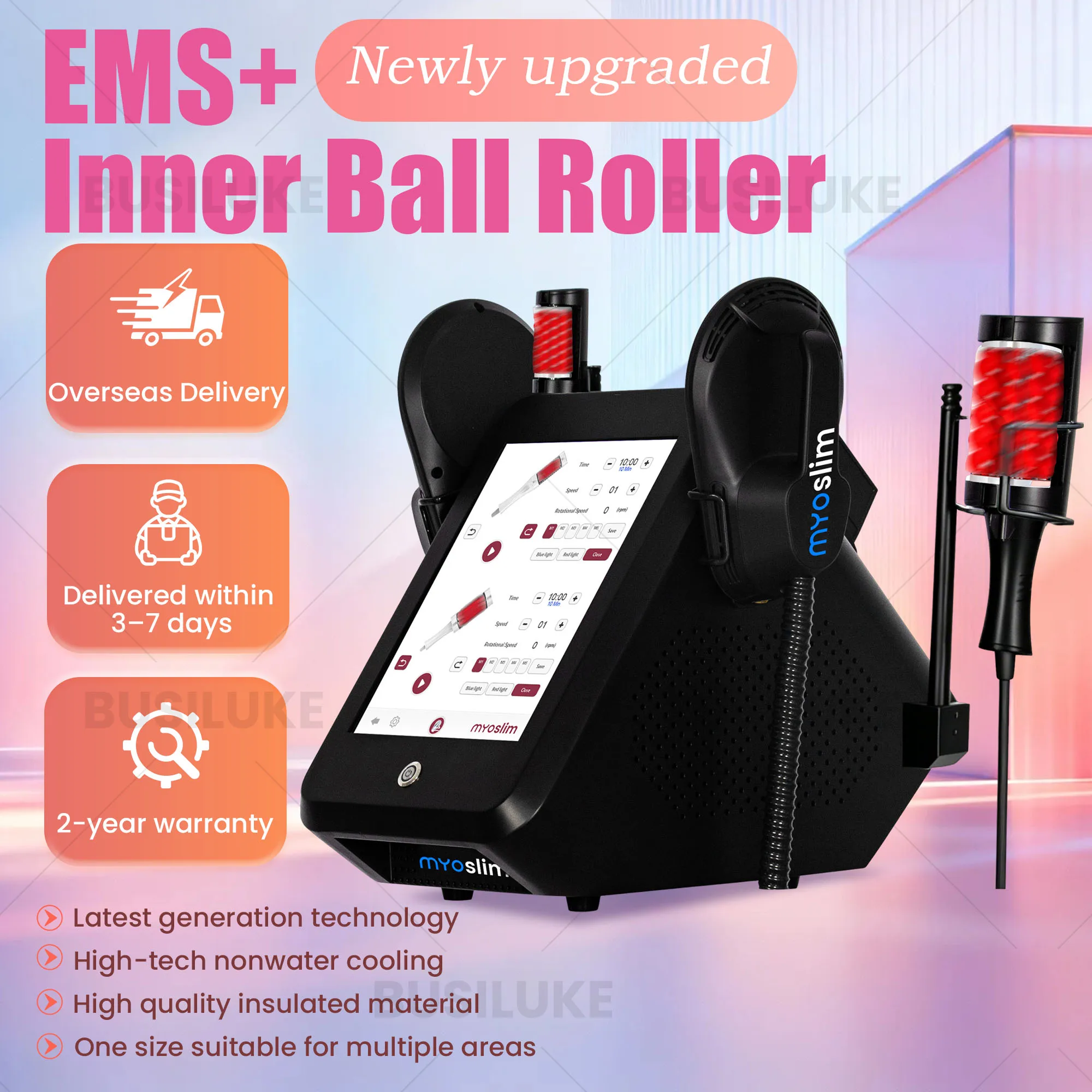Professional EMS Inner Ball Roller Slimming Massager Machine 360 Rotating Cellulite Reduction Body Sculpting Skin Lifting Salon