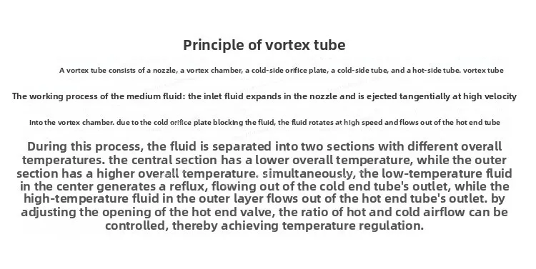 Vortex Tube Cooling Gun Stainless Steel 1/4