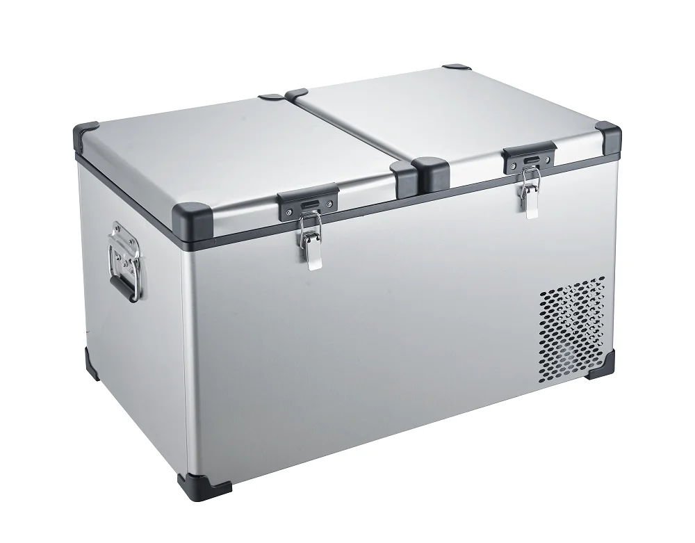 Car Fridge 95L Portable Refriger Dual-Zone DC 12V/24V AC 110V /240V Portable RV Refrigerator