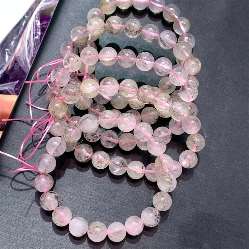 10MM Natural Small Tree Quartz Hematoid Bracelet Couple Energy Yoga Bracelet Men Women Healing Fengshui Jewelry Gift 1pcs