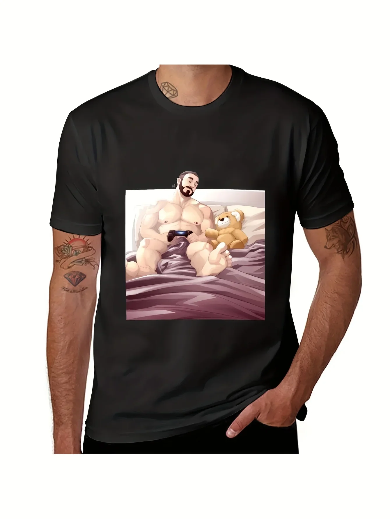 

Футболка Play with Friend, футболка с короткими рукавами и графикой, спортивные футболки для мужчин, футболка с мангой, забавные футболки с мемами, милые забавные футболки