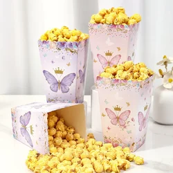 Butterfly Food Box Popcorn Box Candy Box Butterfly Birthday Party Decor Kids Girls Wedding Birthday Party Supplies Baby Shower