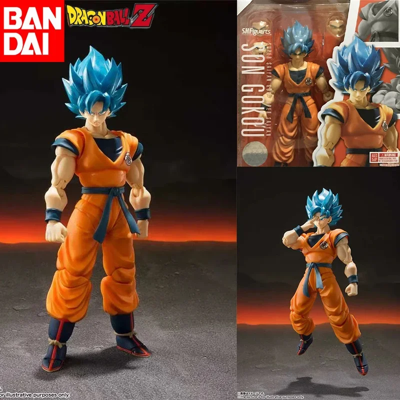 

Original Shfiguarts Dragon Ball Z Son Goku Blue Figure Super Blue Son Gokou Action Figure Model Toys Joint Movable Decor Gifts