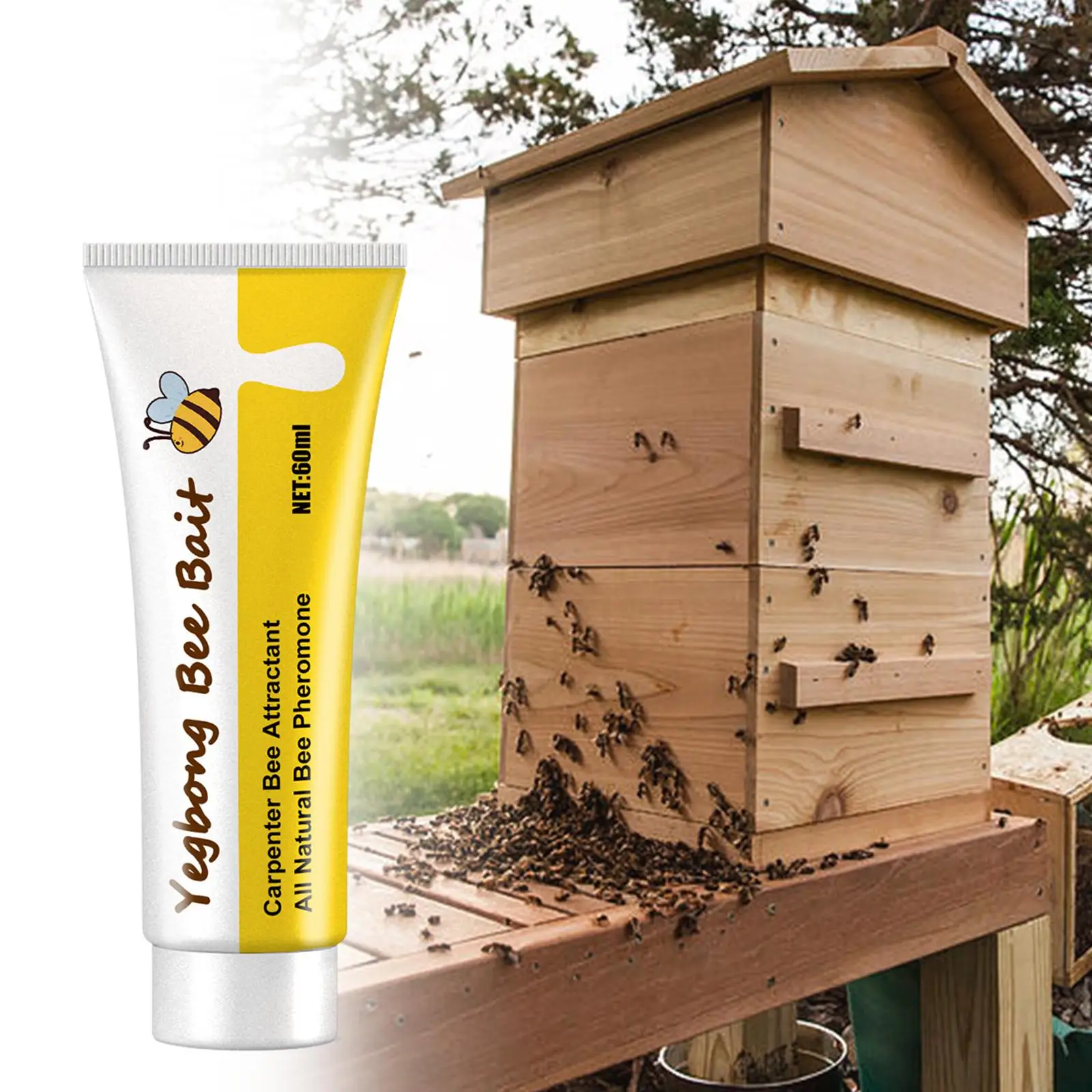 60ml Bee Trap Bee Lure Beehive Beekeeper Beekeeping Natural Ingredients Bee Swarm Commander Tools Accessories