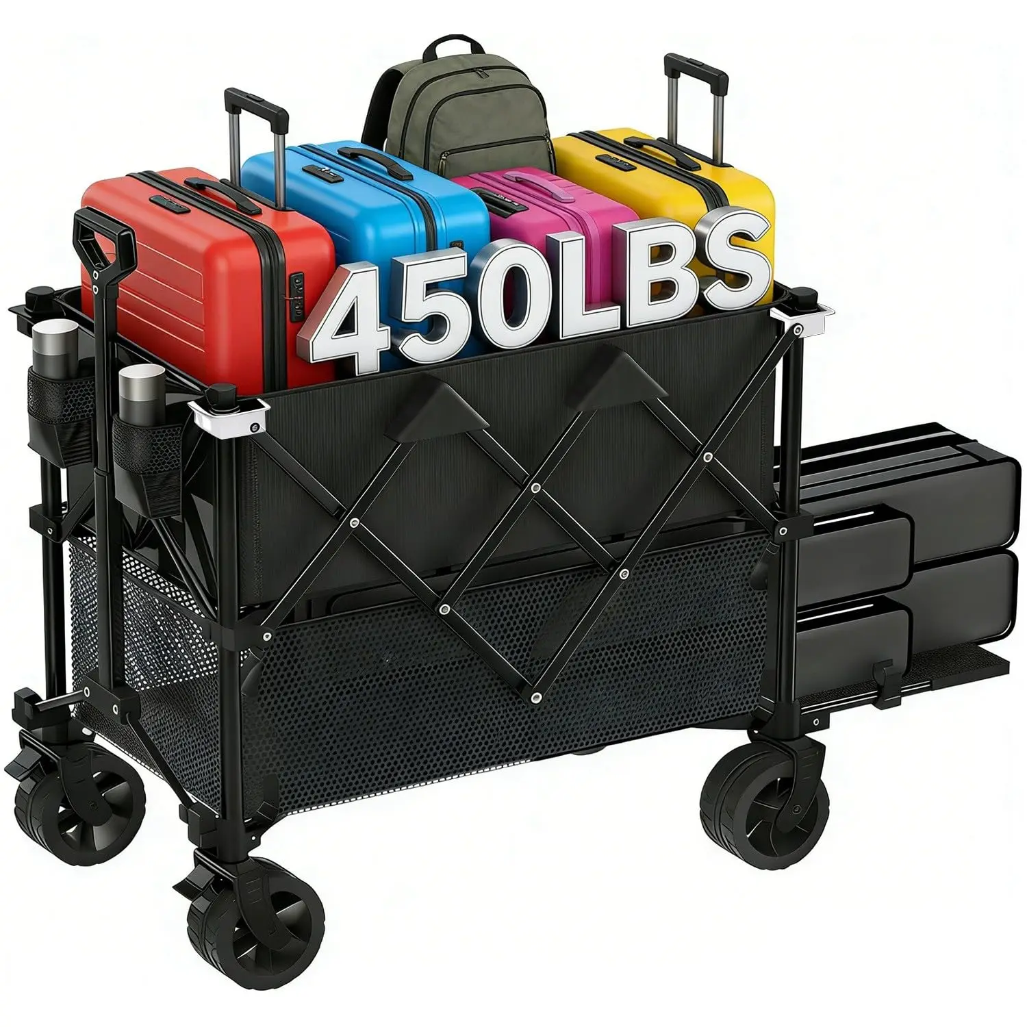 400L Large Capacity Folding Double Decker Wagon, 54