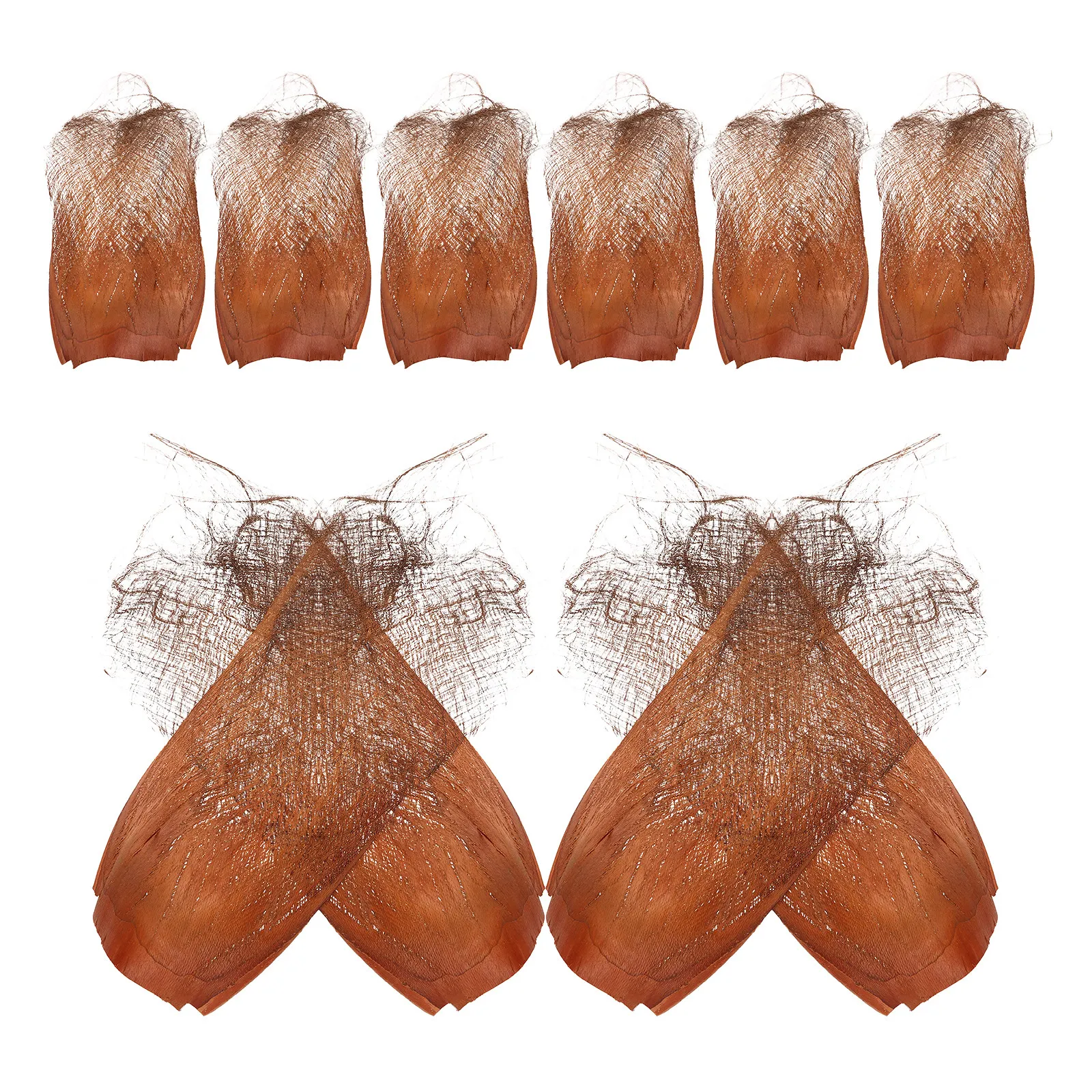 

10Pcs Natural Palm Bark Weaving Material Rustic Basket Craft Supplies for DIY Straw Hat Rain Cape Floral Garden Decoration