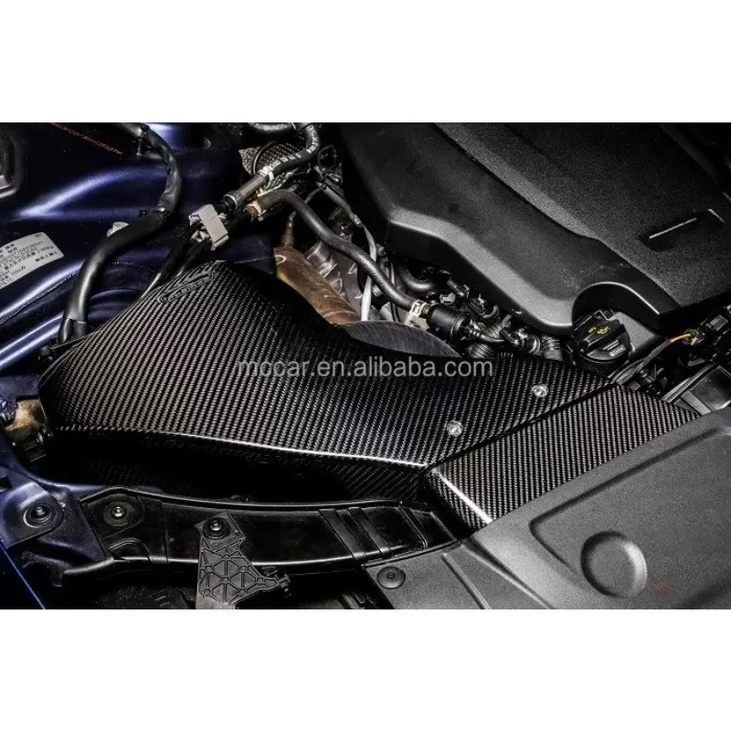 استجابة أسرع مشعب سحب الهواء الكربوني الجاف الحقيقي لأودي A4 A5 B8 2.0T 2009-2013 نسخة السباق نظام مدخل الهواء البارد