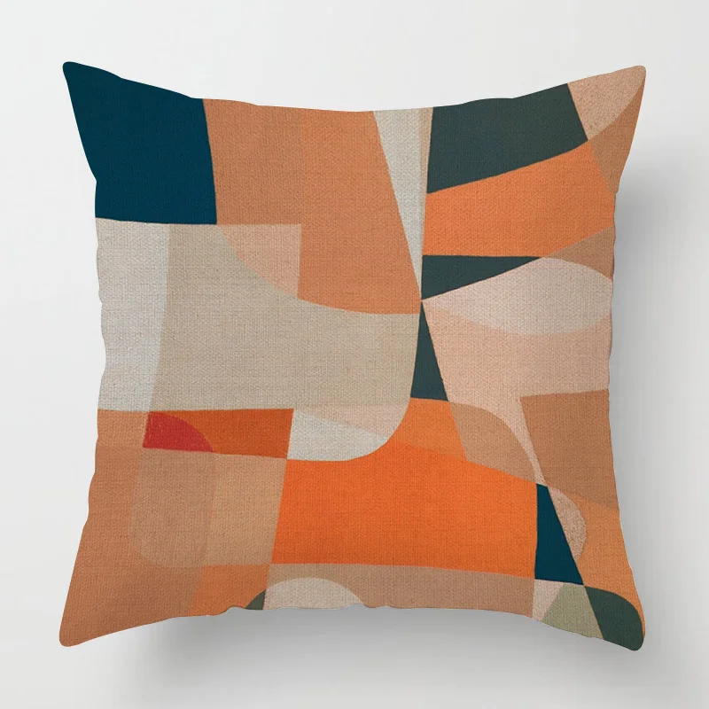 Abstract Geometric Pillowcase 18x 18 Inch Machine Washable Four Seasons Universal Home Decorative Cushion Cover 45x45cm