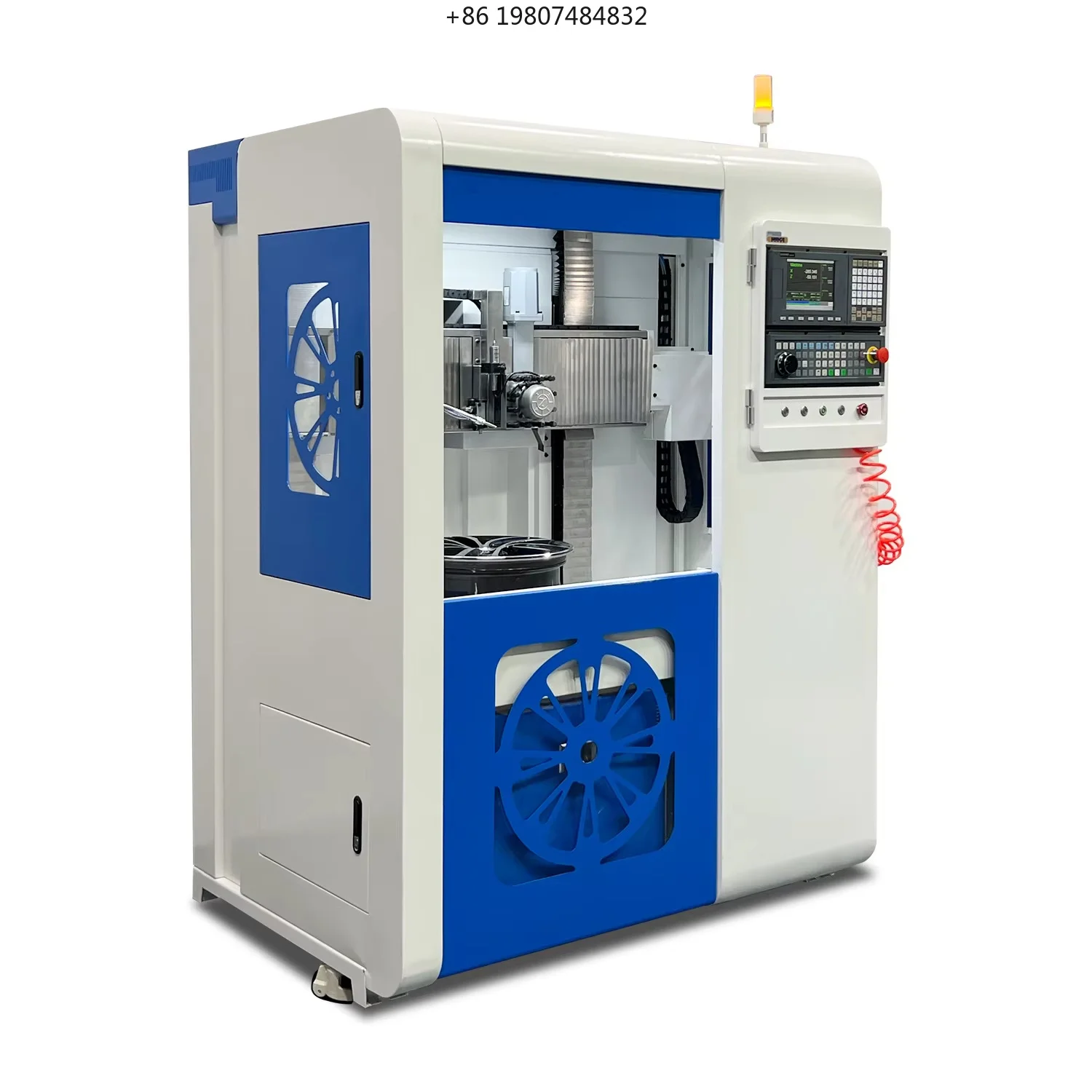 Vertical Cnc Repair Rim Alloy Wheel Repair Lathe Diamond Cut Wheel Repair Aluminum Wheel Polishing Machine DCM32C-S