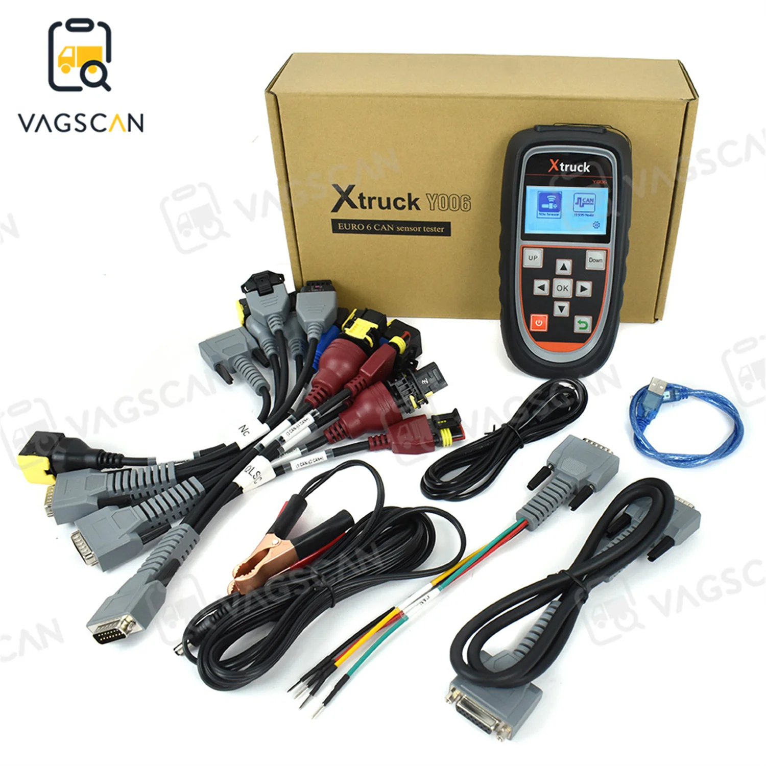 2026 Nitrogen Detector for Y006 EURO 6 CAN J1939 Test NOx PM Urea Level Exhaust Temperature Sensor Y006 Sensor Tester Truck