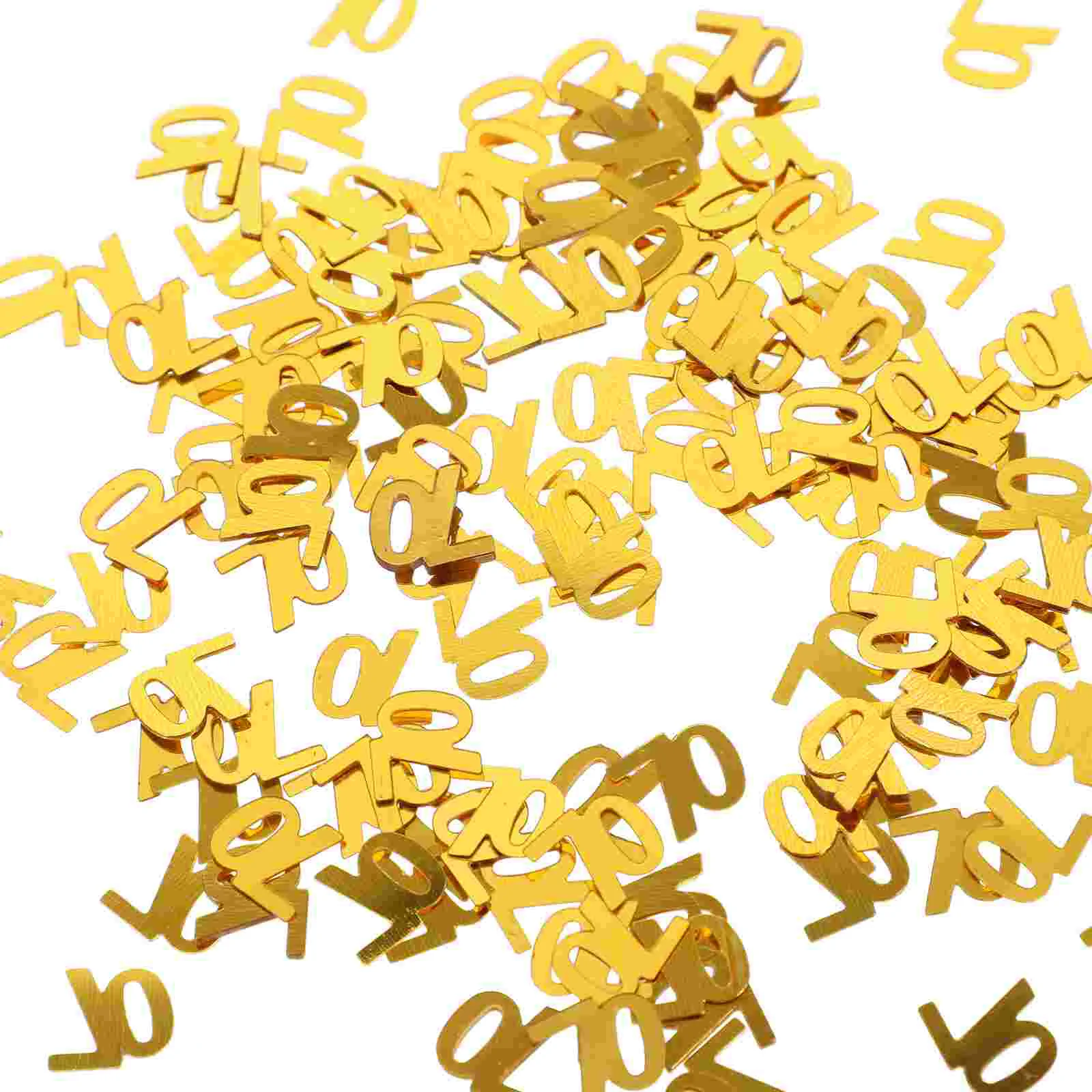 

1200 Pcs Anniversary Confetti Birthday Decoration Goldendoodle Ornament Number Flash