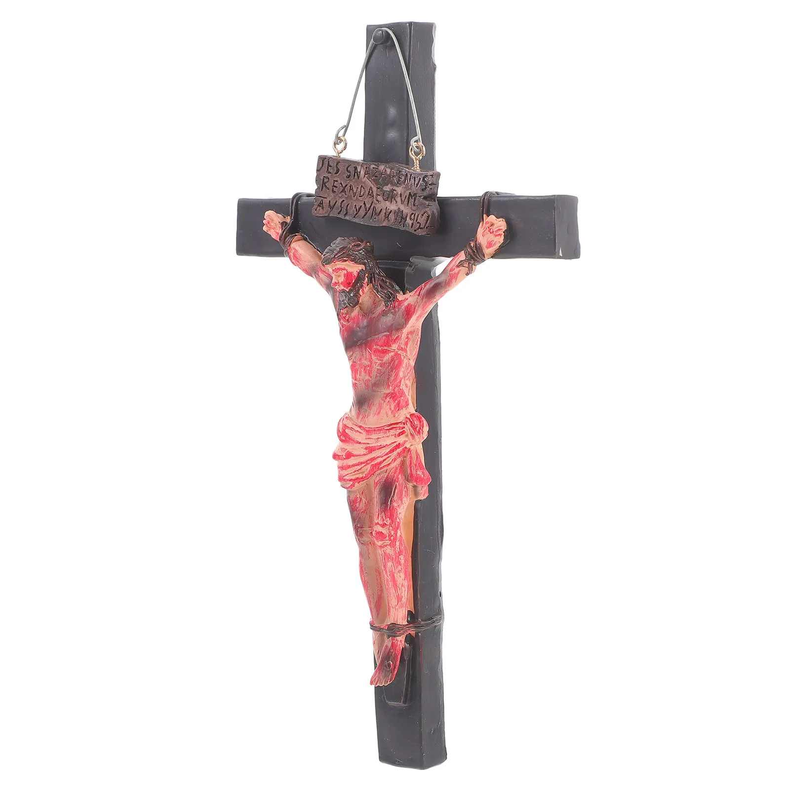 

Jesus Cross Resin Decoration Wall Hanging Christian Interior Decor Religious Ornament Crosses for Wall Jesus Figure Cross
