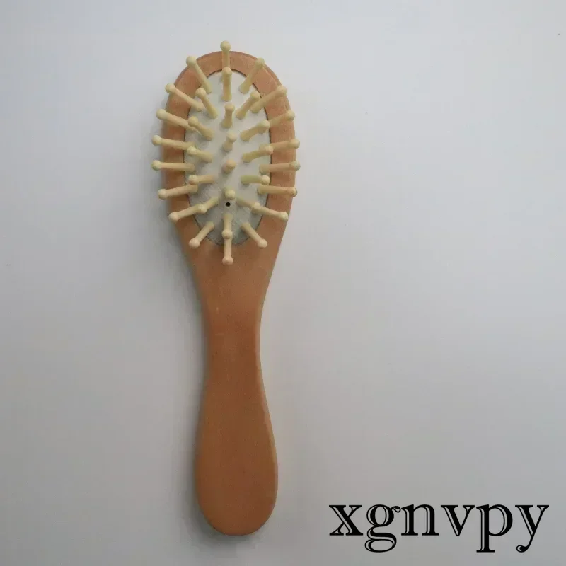 Baby Natural Wooden Boys Girls Soft Wool Hair Brush Head Comb Infant Head Massager Portable Bath Brush Comb for Kids Wool Brush