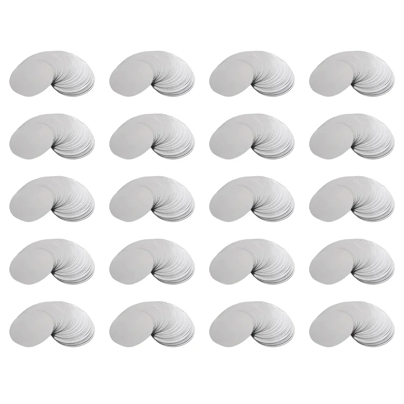 B84B-3000 Pcs 3 Inch Silver Wine Pourer Discs Drip-Proof Drip Pouring Pour Spout Pour Wine Thin Slice