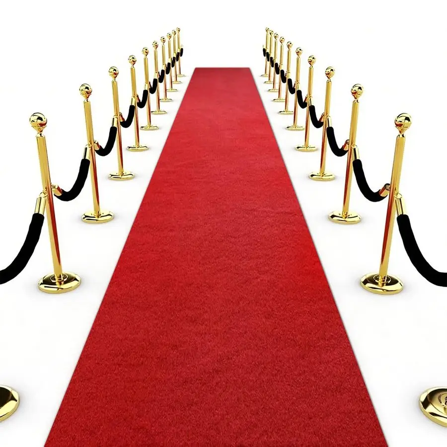 

Carpet Runner for Party Aisle Runner for Wedding Ceremony, Event Runway Rug for Prom Nights, Awards, Proposal, Step and Party De